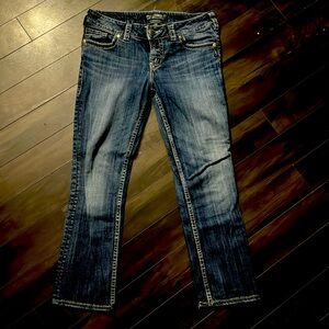 Silver suki denim Capri sz 29